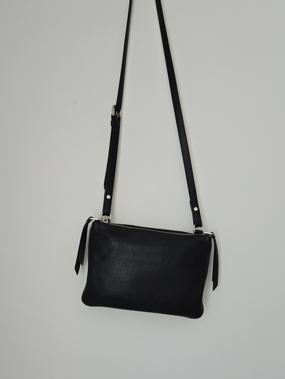 Prada Vitello Phenix Bandoliera Crossbody Bag with Silver-Tone Logo - Picture 2 of 16
